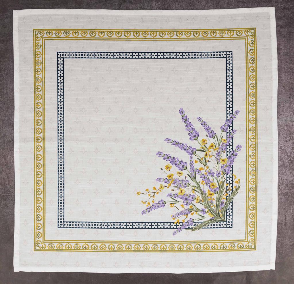 Vargottam Luxury Collection Dinner Table Linen Decor Cotton Napkin Printed Fabric Reusable Napkins Set Of 12, 20   X 20   - Watercolor
