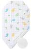 Keratta Cot Cover for Daycare, Naptime, Soft Quilted Fill, 100% Cotton, Mesh Backing, Name Label, Elastic Corners (60x101cm, H. Dinosaur)