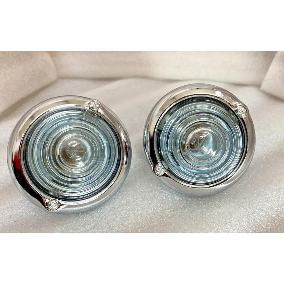 Willys CJ3b CJ3 CJ5 Ford Jeeps Parking Turn Signal Indicator Clear Glass Lights