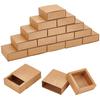 20pcs Kraft Paper Storage Gift Drawer Boxes Gift Packaging Case for Wedding Party Supplies BurlyWood Square 8.3x8.3x3.2cm