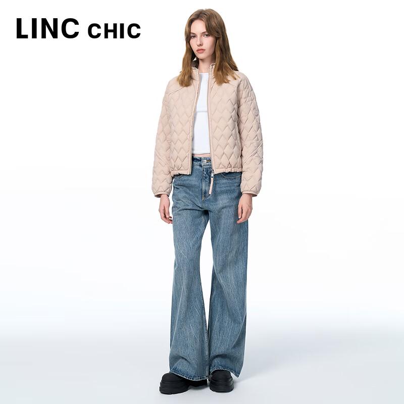 Jinyujie Damen Leichte 90% Entendaunen Stehkragen Pufferjacke