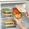 Picnic Bento Box Heat-resistant 304 Stainless Steel Sealed Lunch Box 1/2 Grids Portable Fruit Food Container For Kids Students