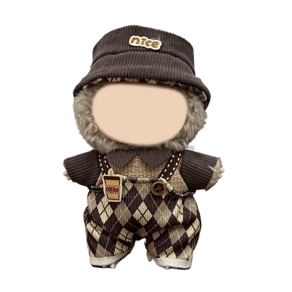 Mini Doll's Clothes Outfit Accessories For 15-17cm Labubu Cotton Doll Replacement Suit Clothing Changing Clothes Gifts