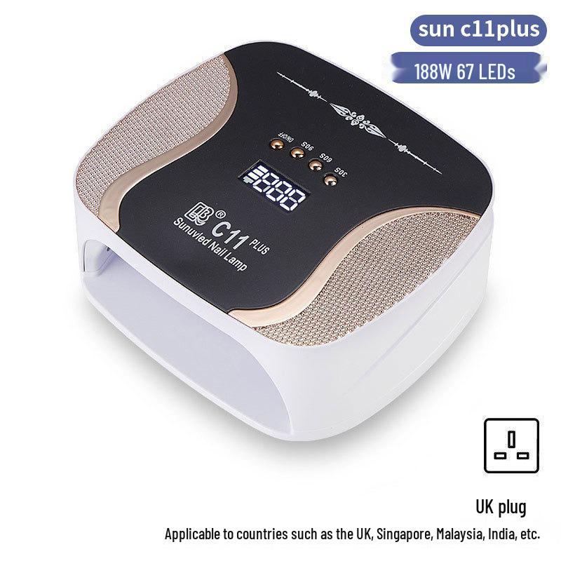 256W High Power UV/LED Dual Light Nail Curing Lamp