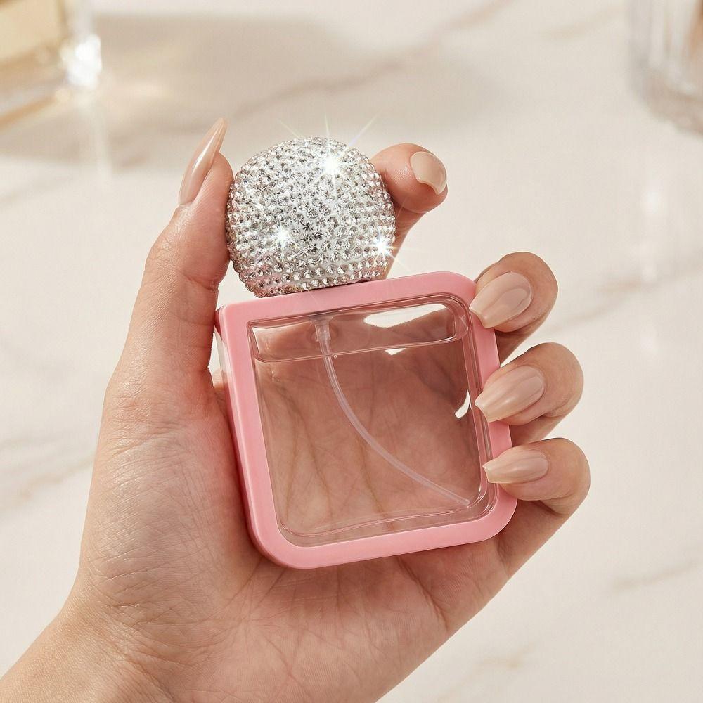 Creative Rhinestone-encrusted Spray Bottle Refillable Empty Perfume Bottle  Handicraft