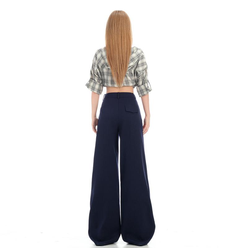 Women's High Street Casual Loose Straight-Leg Wide-Leg Jeans - Autumn Collection