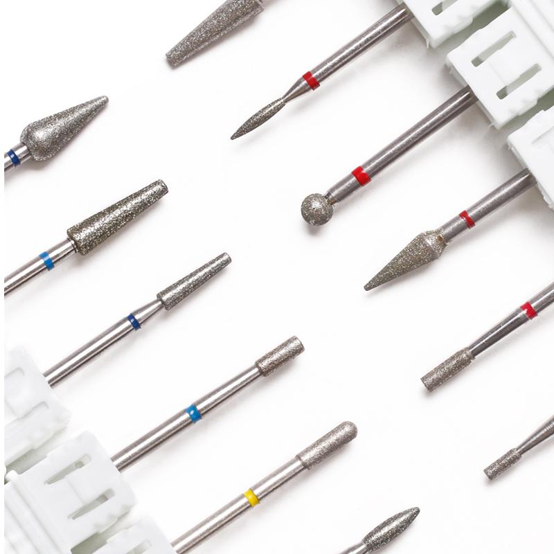 Diamond Nail Drill Bits Cuticle Cleaner For Electric Drill Manicure Pedicure Polishing Nail Art Tool Salon Home Supplies
