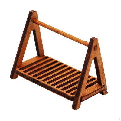 1/12 Scale Cake Display Rack Doll House Wooden Storage Toy for