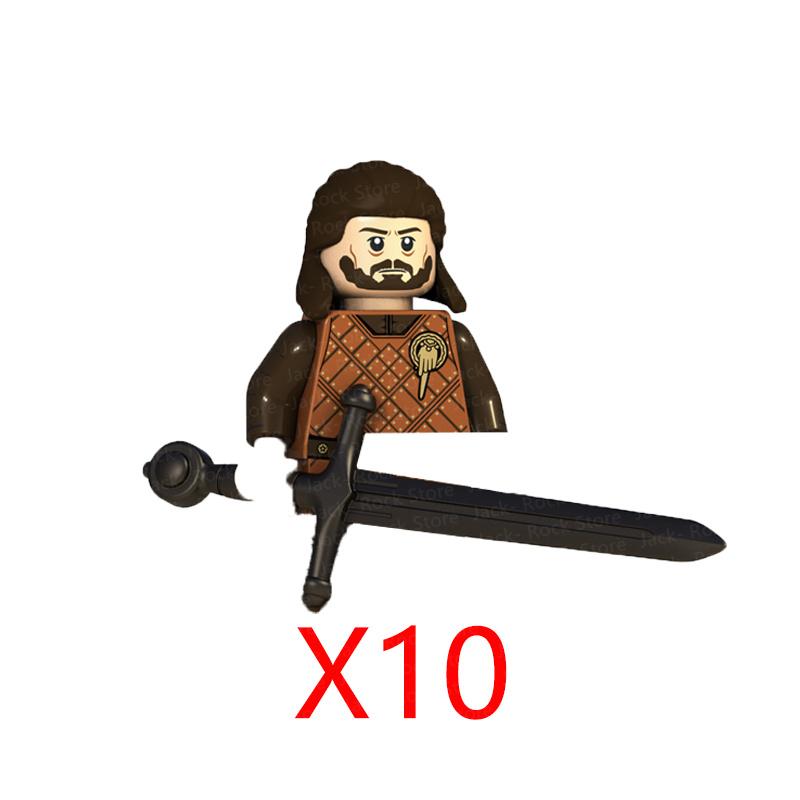 Military Building Blocks Solider Figures Gifts Toys Movie Science Fiction Series Medieval Knight Legion Weapons Shield Flag MOC