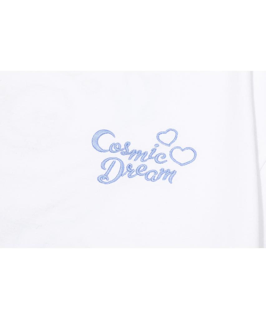 CPGN STUDIO [Cpgn X Kakao Friends] Cosmic Chunsik Embroidered Short Sleeve T-Shirt White