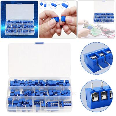 100Pcs KF301-2P KF301-3P KF301-4P PCB Screw Terminal Block 2 Pin 3 Pin 4Pin 5mm Pitch Straight Needle for Breadboard PCB Board
