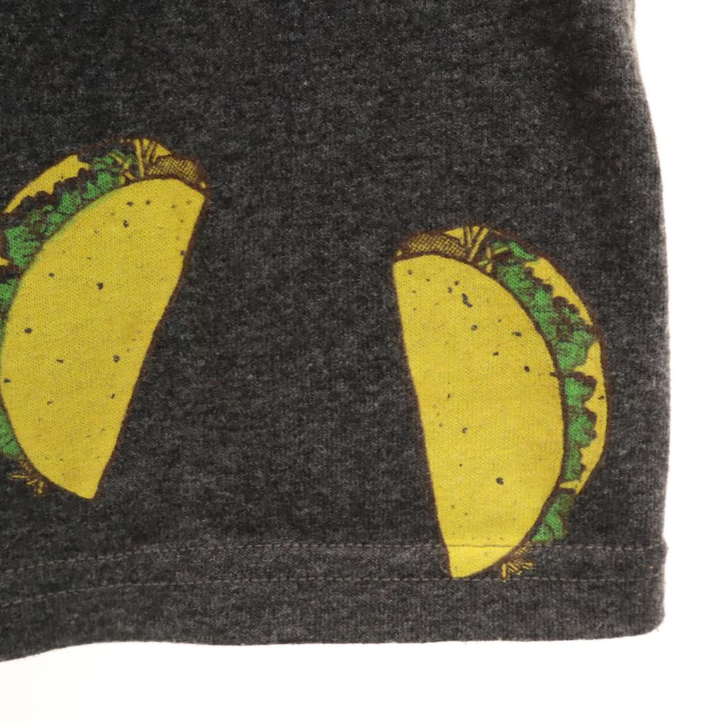 DELTA Taco Print Short sleeve T-shirt M Charcoal gray Men's Used