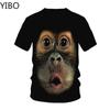 2020 Men's T-Shirts 3D Printed Animal Monkey Tshirt Short Sleeve Funny Design Casual Tops Tees Male Casual Streetwear