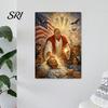 Detailed Canvas Poster President Jesus Wall Art Vintage Style Quirky Bathroom Decor Decorative Painting for Living Room Bedroom Corridor Long Lasting