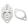5PCS 2.5" Aço Flange de 2 Parafusos Catback Coletor Escapamento Silenciador Coletor Conjunto de Juntas
