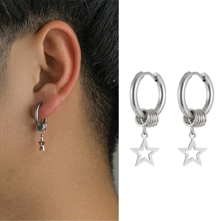 Sweet Cool Dangle Earrings Fashion Punk Hollow Star Pendant Earrings Jewelry