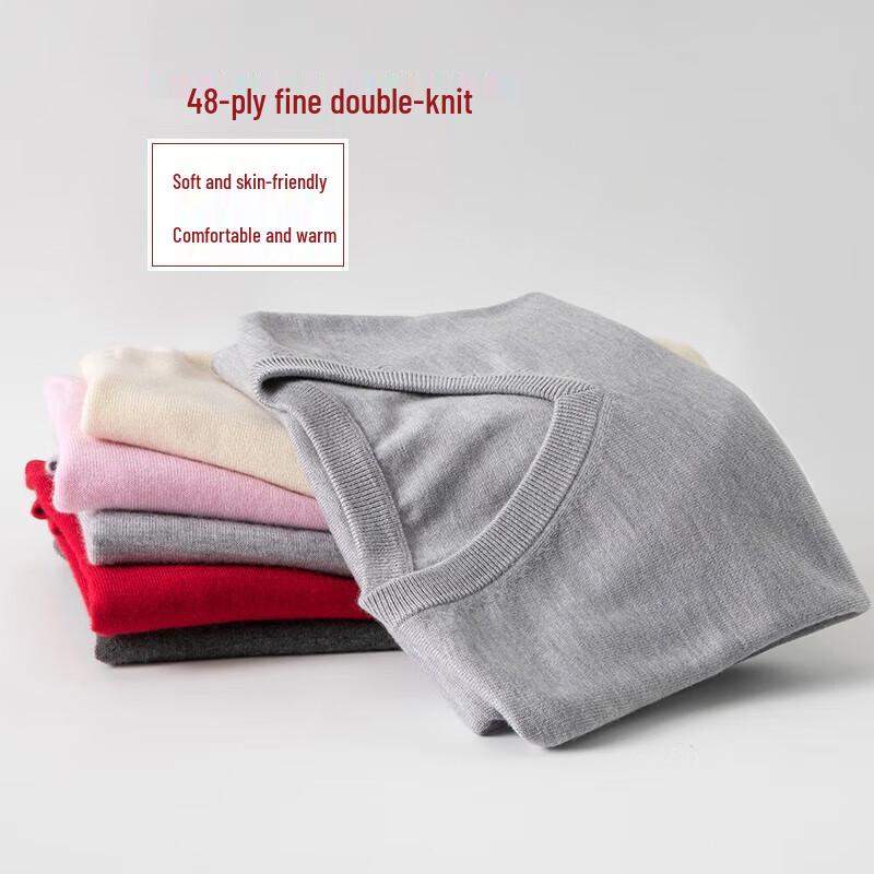 Hengyuanxiang Women's Fine-Spun Knit Wool Sweater