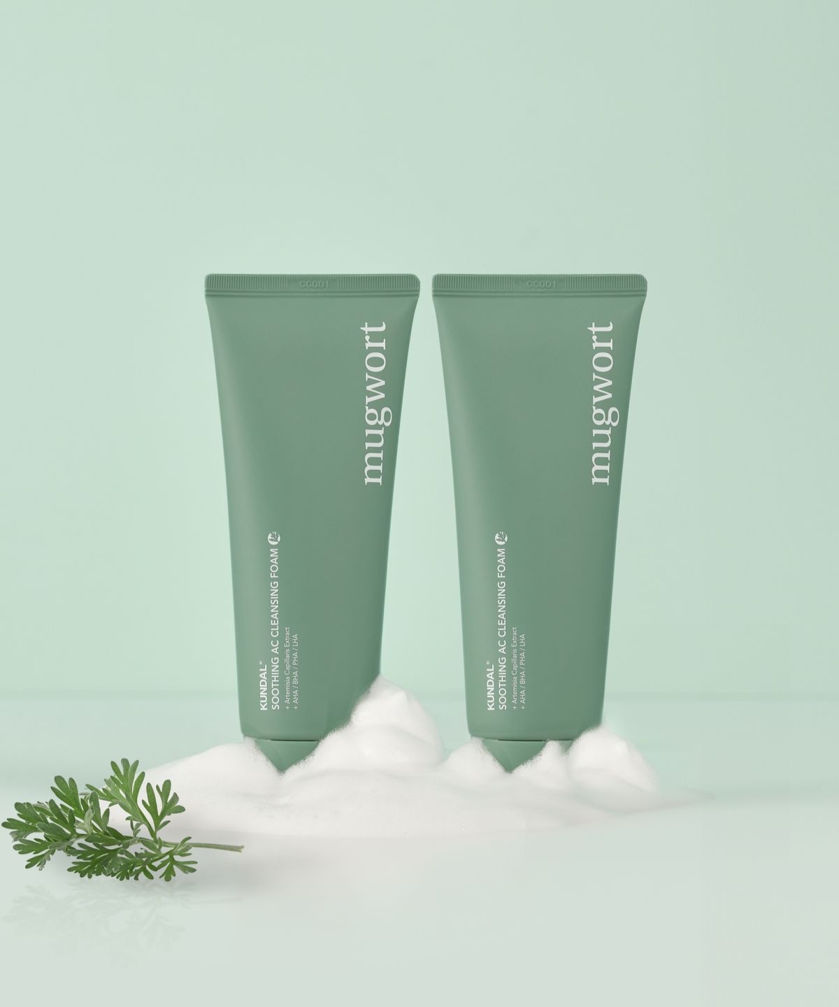 Mugwort Acne Cleansing Foam 140ml 2-compartment