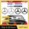 Neu für Mercedes Benz 90mm ABS Heckstern-Embleme Heckklappen-Stern-Logo Aufkleber Plakette für Mercedes Benz W204 W205 W212 W213 W177