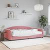 VidaXL Daybed with Mattress Pink 100x200 Cm Velvet 3197287