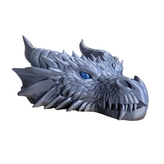 Drakhuvud Nyckelfat 3D-printat Draknyckelfat Fantasy Förvaringsfat Entré Skrivbordsorganisatör för Nycklar Mynt Smycken