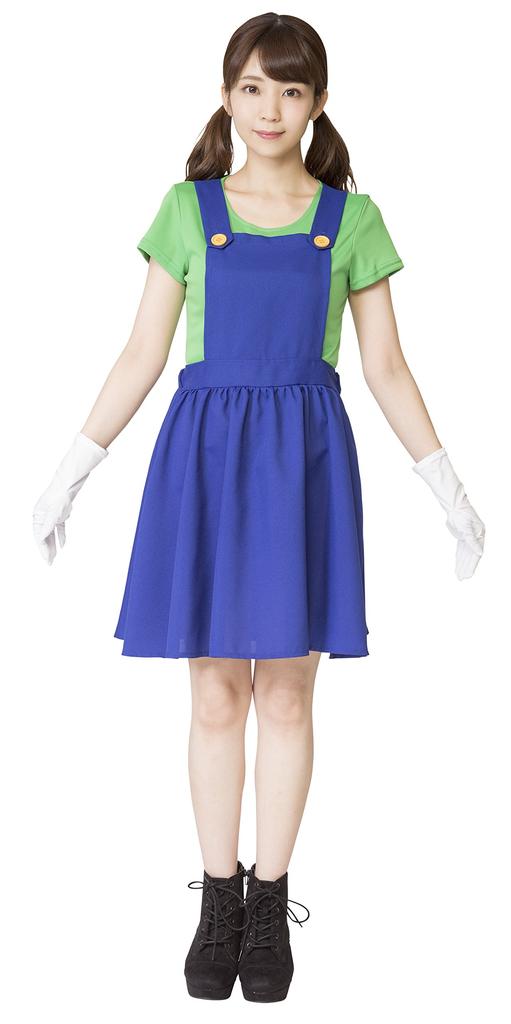 Party City Nari Character Research Club Cosplay Grün Plummer Girl Grün Damen