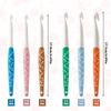 6pcs Crochet Hook Set Silicone Handle Non-Slip Woven Crochet Hooks 6mm-12mm Straight Handle Crochet Hooks For Crochet Blankets