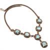 Larimar Necklace, 999 Copper Wire Wrapped Adjustable Chain Necklace. Gift For Women Handmade Necklace Gemstone Jewelry