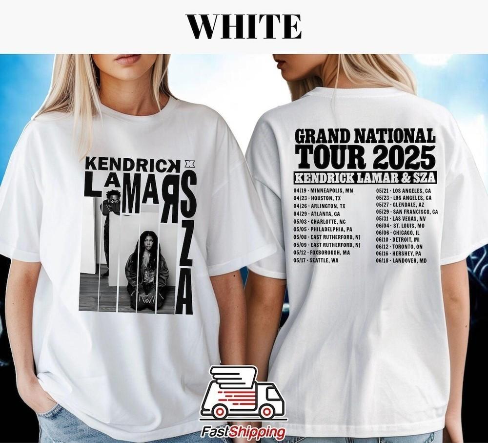 Kendrick amp; SZA Grand National Tour 2025 SZA Lana Album Cover T-Shirt Unisex T-Shirt XXXXL