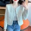 Navava Women Clean Chic Crop Long Sleeve Suit Cardigan Nc195