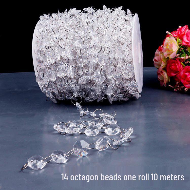 Acrylic Beaded Curtain for Weddings, Aisle Runners, Stage Decor, and Christmas Trees