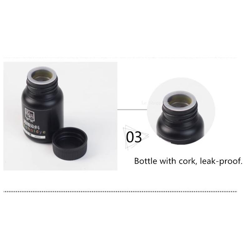 30ml Leather Alcohol Dye Containing Gold Solid Color Dye Handmade DIY Plant Tanning Bag Clothes Tintage Leather Art Pigment