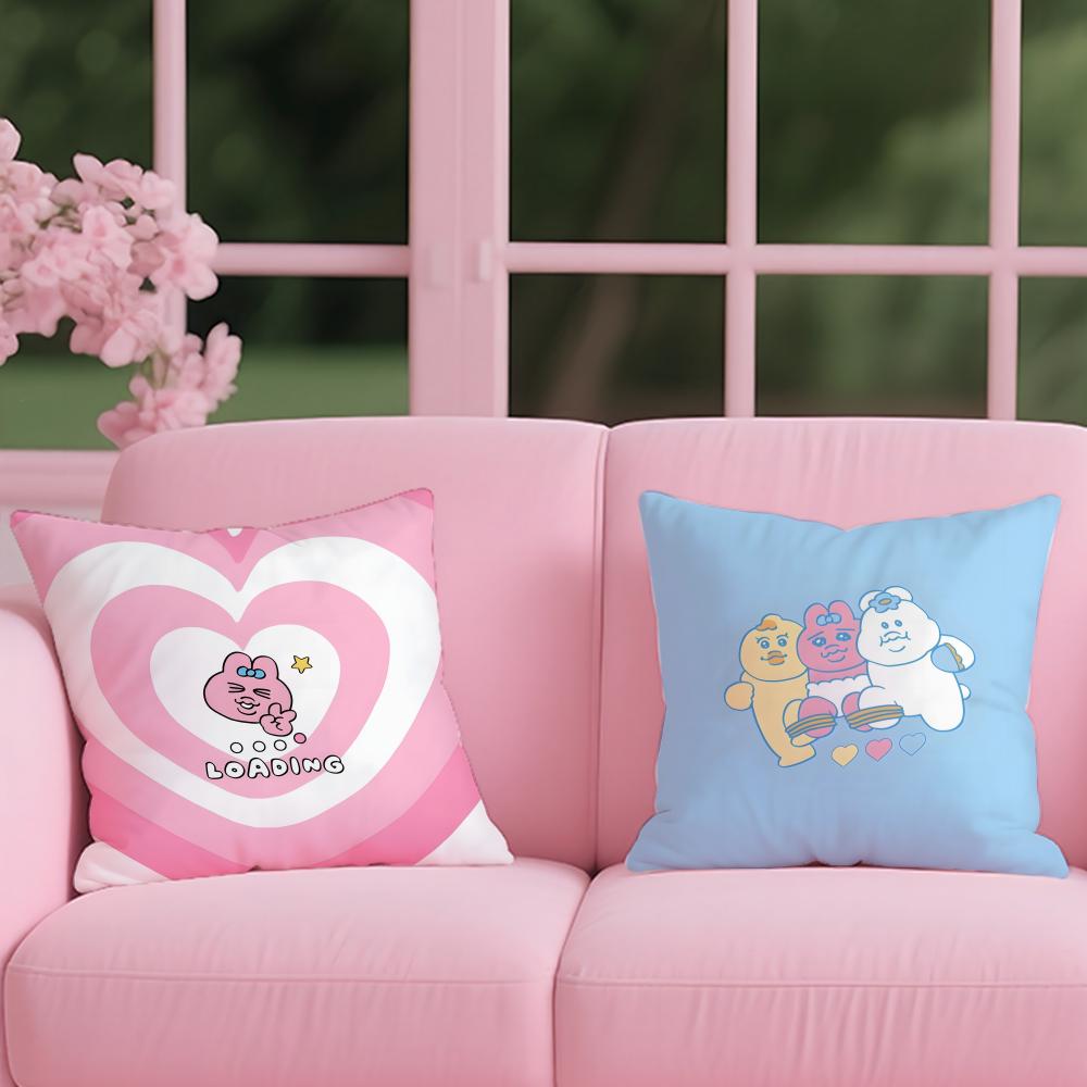 Opanchu Usagi Cushion Cover Reversible Plush Pillow Cover For Car Sofa Bedroom Decorative Gift Pillowcase