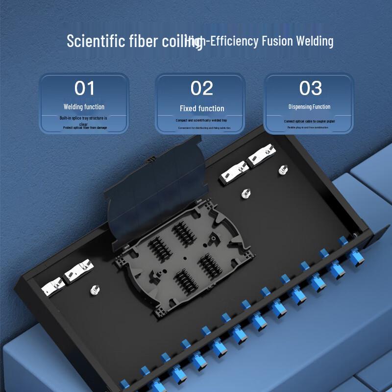 Zhongke 12-Port Rack Mount Fiber Optic Terminal Box