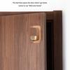 Dopamine Wind Bell Magnetic Suction Door Glue Free Wind Chimes Entrance Doorbell Reminder Walnut Wood Wind-bell Home Decor