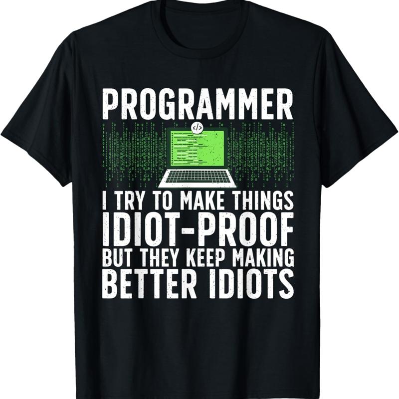 

Cool Computer Programmer For Science Coding Lovers T Shirt - Men s Summer Cotton Graphic Tee S разноцветный