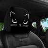 Cute Cartoon Cat Print Seat Headrest Covers, Unisex, All-Weather Use, Four-Season Seat Headrest Covers Halloween Decoration Suitable for Long-Distance