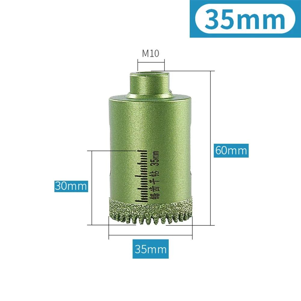 Pájené suché vrtáky 20-60mm Závit M10 Otvírák otvorů Vrtací bit Děrovka Keramická dlaždice Žula Mramor Otvírák otvorů Nástroje