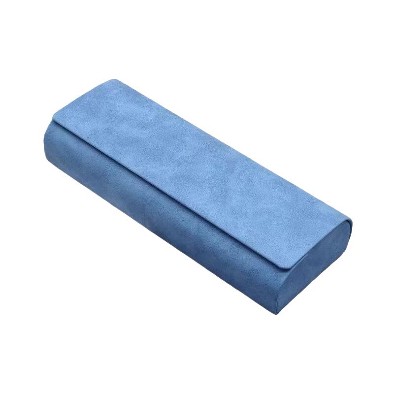 

Hard-Shell Spectacle Case Men Women Glasses Case Pu Leather Portable Anti-Extrusion Sunglasses Storage Box Eyewear Pouch синій