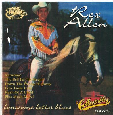 CD REX ALLEN - Lonesome Letter Blues  COL5703 COLLECTABLES 1996 US Country Used