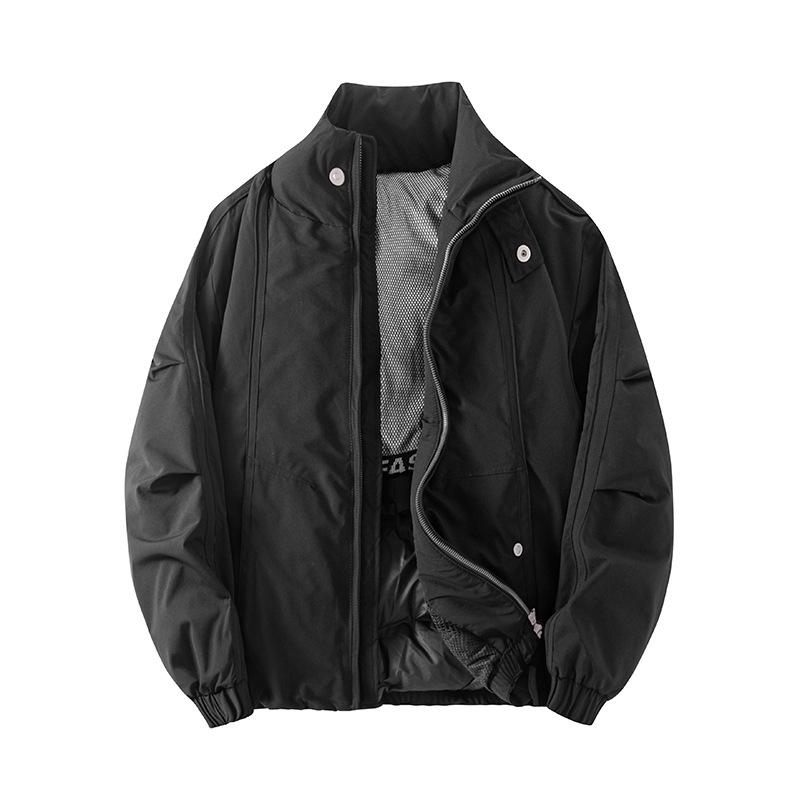 Men s 2025 Trendy Stand Collar Down Jacket - Lightweight, High-End Winter Outerwear L