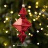 Red Gold Silver Christmas Baubles Plastic Material Hanging Ornaments New Christmas Balls  Xmas Tree