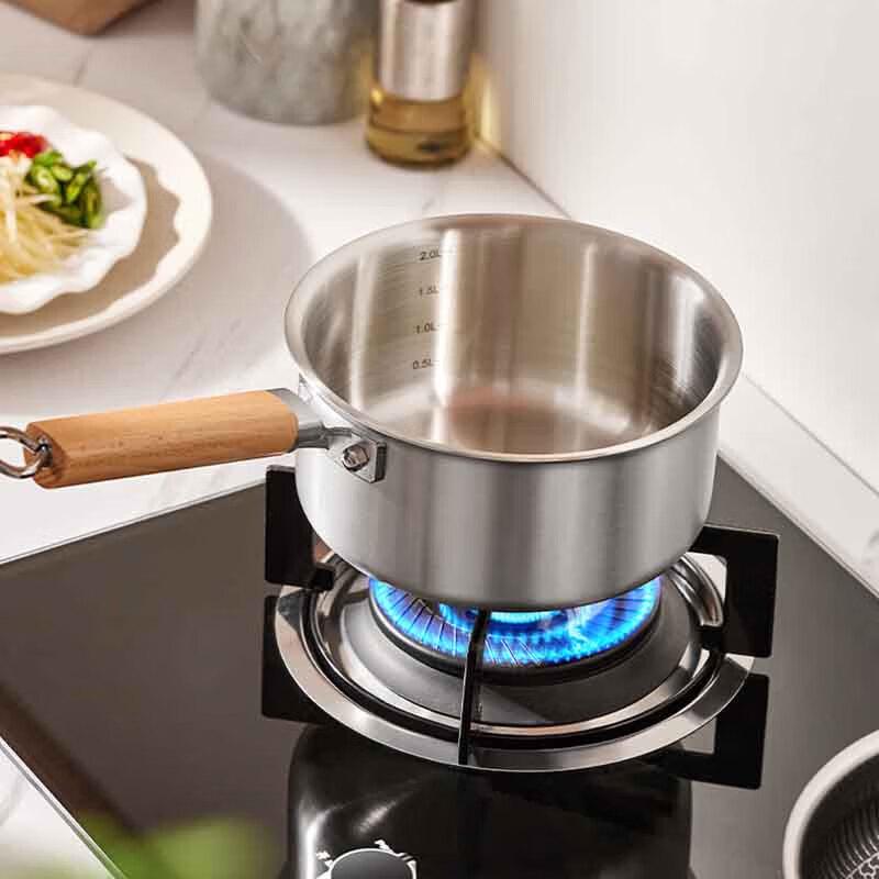 Stainless Steel Milk Pot with Steamer