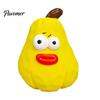 Latex Dog Toy Squeaky Pear Toy, Chew Funny Shape Interactive Fetch Teeth Cleaning for Aggressive Chewers Play