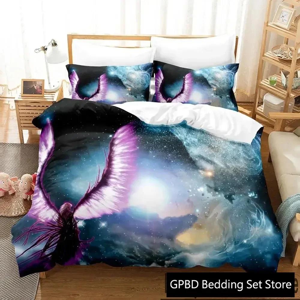 3D Print Guardian Angel Comfortable Duvet Quilt Cover Pillowcase Bedding Set Children Bedroom Decoration Home Textile