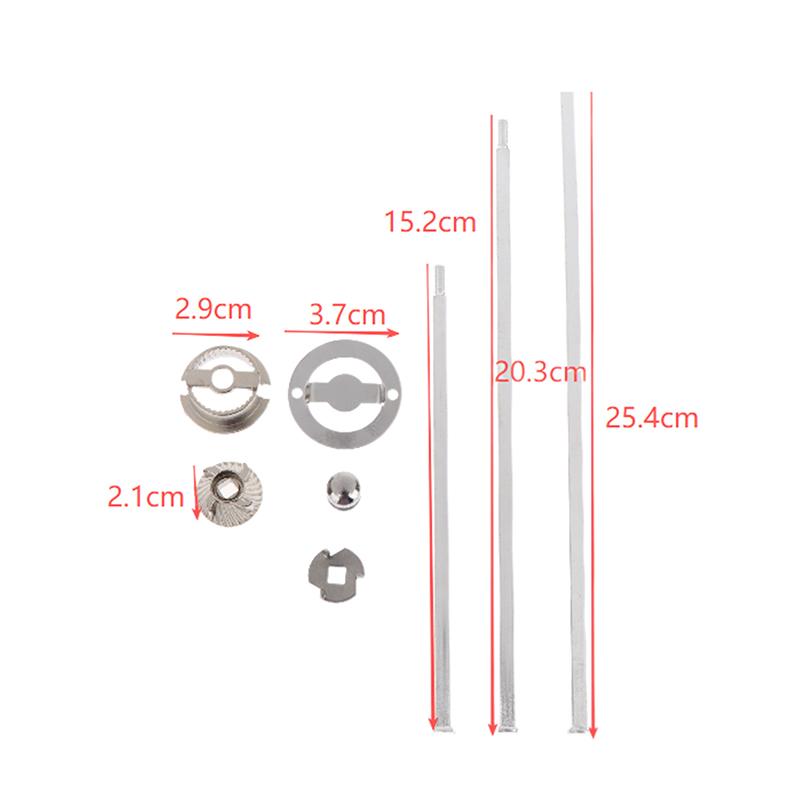 1Set 6/8/10in Manual Pepper Grinder Accessories Mill Parts Zinc Alloy Core With Pole Kits With Self Tapping Hardware Kit