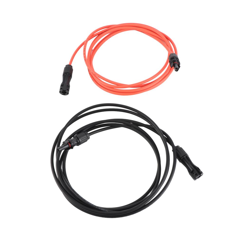 Solar Panel PV Cable Black Red Solar Panel Extension Cable with Male and Female Connectors 3m