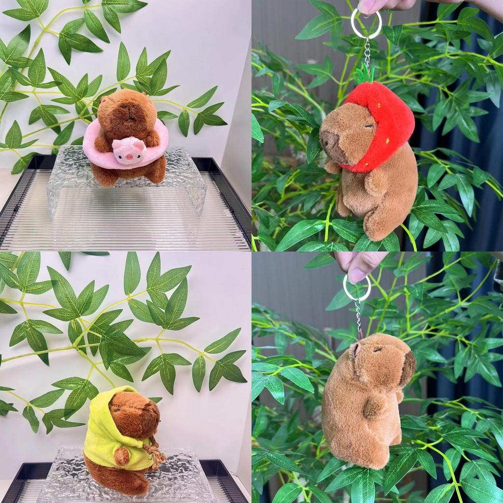 Soft And Cuddly Capybara Plush Doll Keychain Great For Kids And Animal Lovers