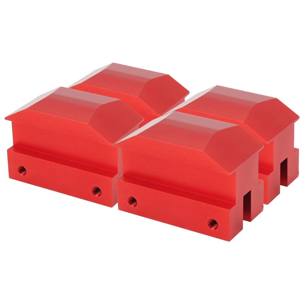 Dilwe 4Pcs Jack Attachment Billet Aluminum Jack Pad Point Adapter Jack Up Adapter Car Accessories Replaces Camaro 6th Gen 2016-2024