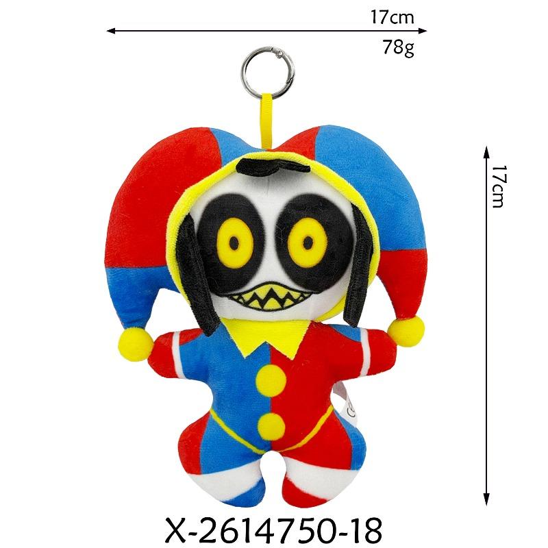 17Cm New Kawaii The Amazing Digital Circus Series Clown Plush Toy Cartoon Character Cute Creative Skin-Friendly Stuffed Toy Gift